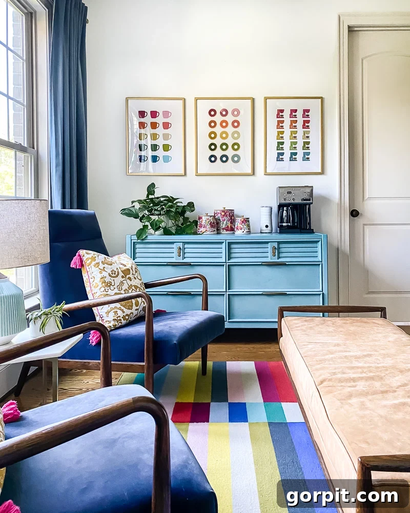 colorful coffee nook
