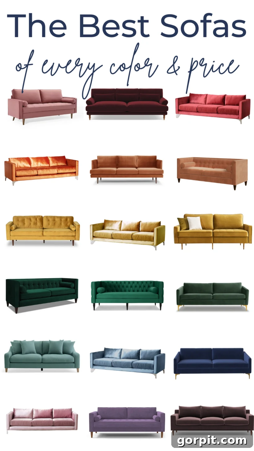 Your Dream Sofa Awaits: Colors, Fabrics, and Budgets Explored 2 A stylish living room featuring a modern, colorful sofa, inviting comfort and design inspiration.