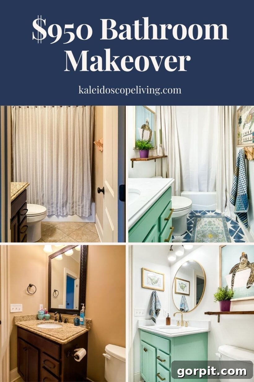 Avery Transforms A Bathroom For Less 2 Budget-friendly bathroom makeover before and after: stunning transformation without demolition