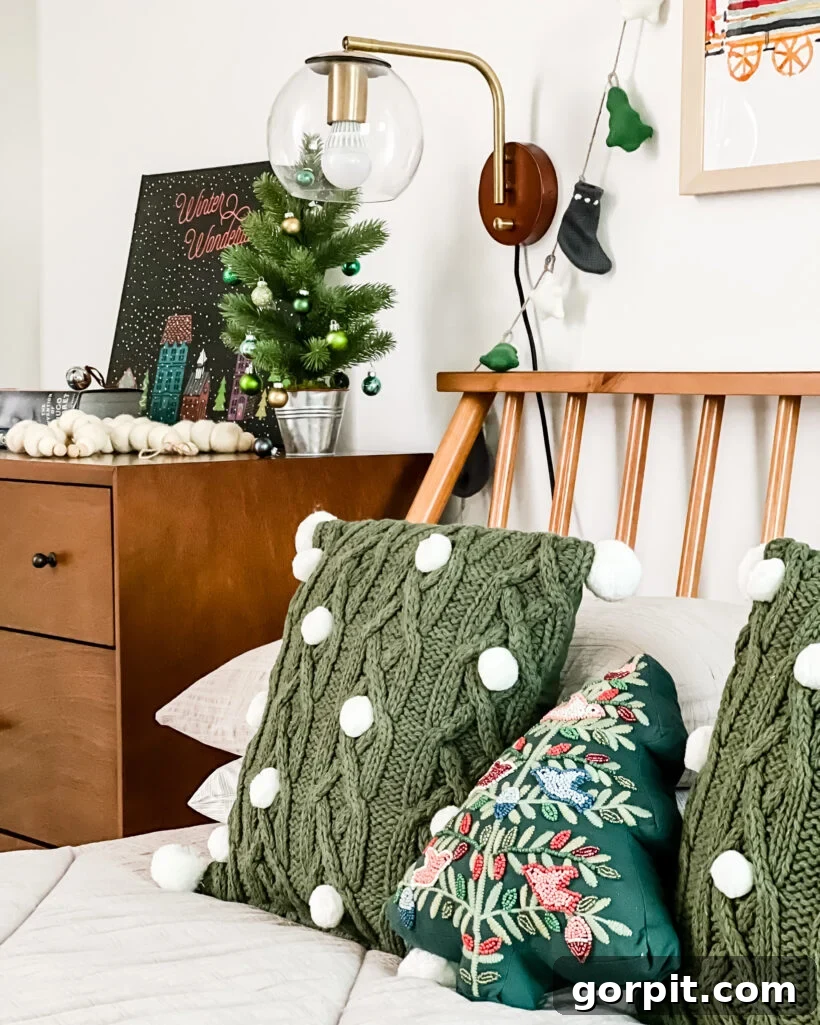 Vibrant Wonderland: Our 2021 Christmas Home Tour Part 2 8 Avery's room details, including a desktop display