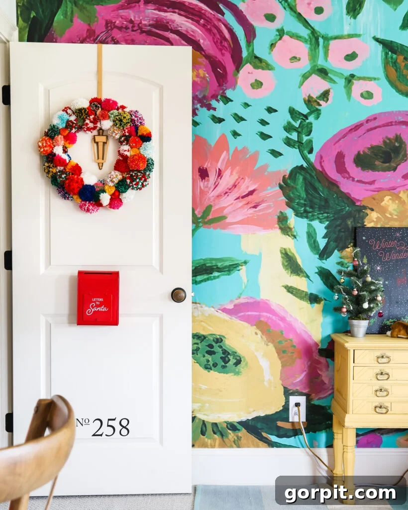 Vibrant Wonderland: Our 2021 Christmas Home Tour Part 2 13 Attley's vibrant room showing more Christmas decor