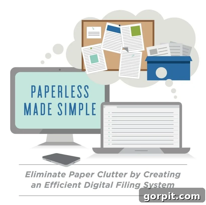 A hand scanning a document into a digital system, illustrating the benefits of going paperless for decluttering.