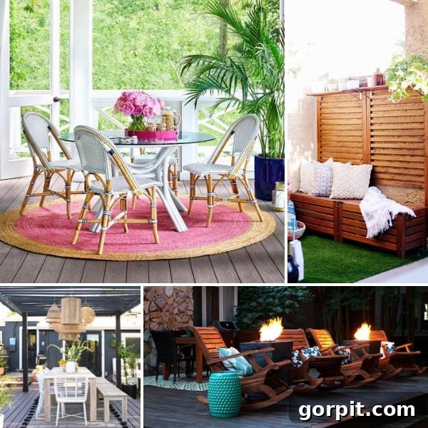 Porch Perfection: Designer Decor and Styling Tips 2 collage image of porch decorating ideas