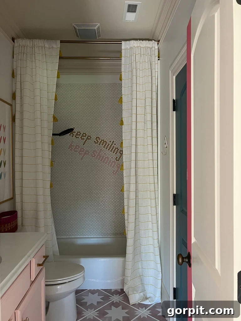 interior bathroom before installation of Velux sun tunnels