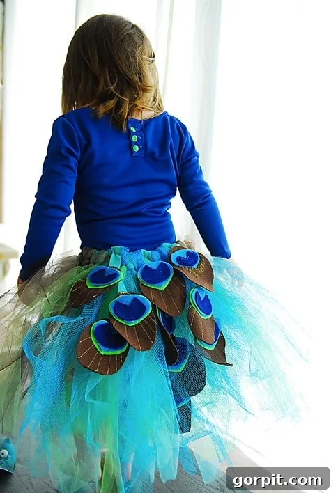 Adorable Homemade Costumes for Little Trick-or-Treaters 10 DIY peacock tutu costume