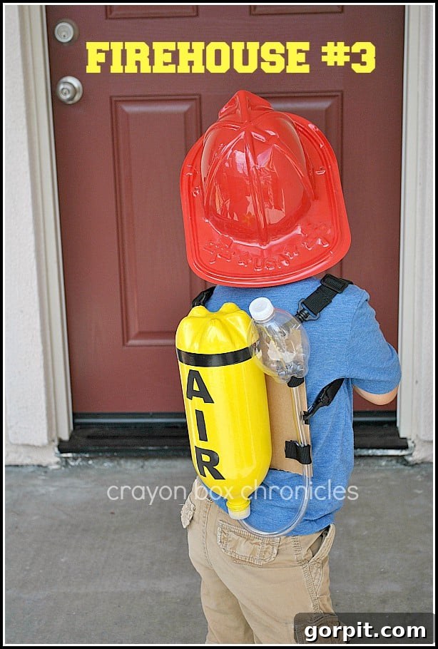 Adorable Homemade Costumes for Little Trick-or-Treaters 11 DIY fireman costume