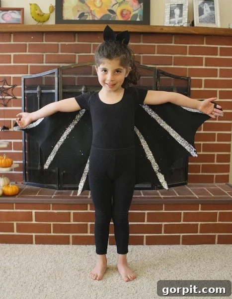 Adorable Homemade Costumes for Little Trick-or-Treaters 22 DIY bat costume