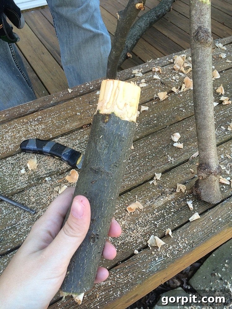 wood leg for log reindeer