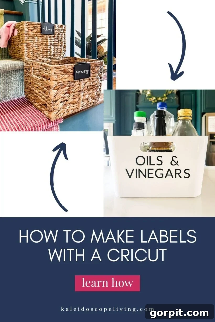 Cricut Label Mastery: My Two Essential Methods 2 Organized pantry with custom vinyl labels made using a Cricut machine.