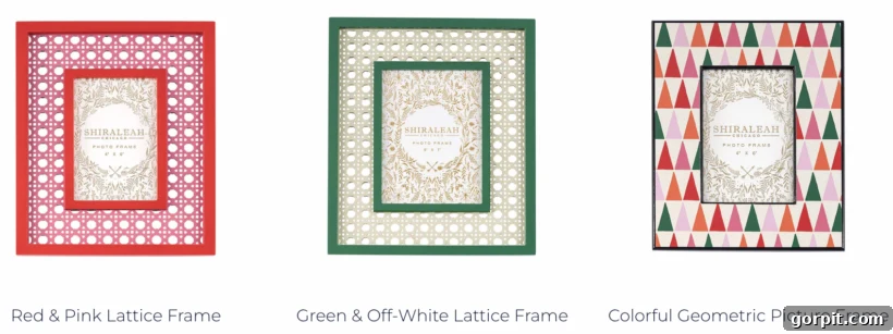 Colorful Holiday Picture Frames for Festive Decor