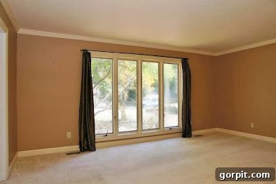 Before Playroom Renovation - Empty Living Room