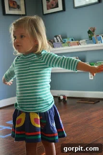 Girls Playing in Their New Playroom