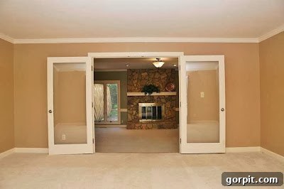 Uninspired Living Room Before Playroom Conversion