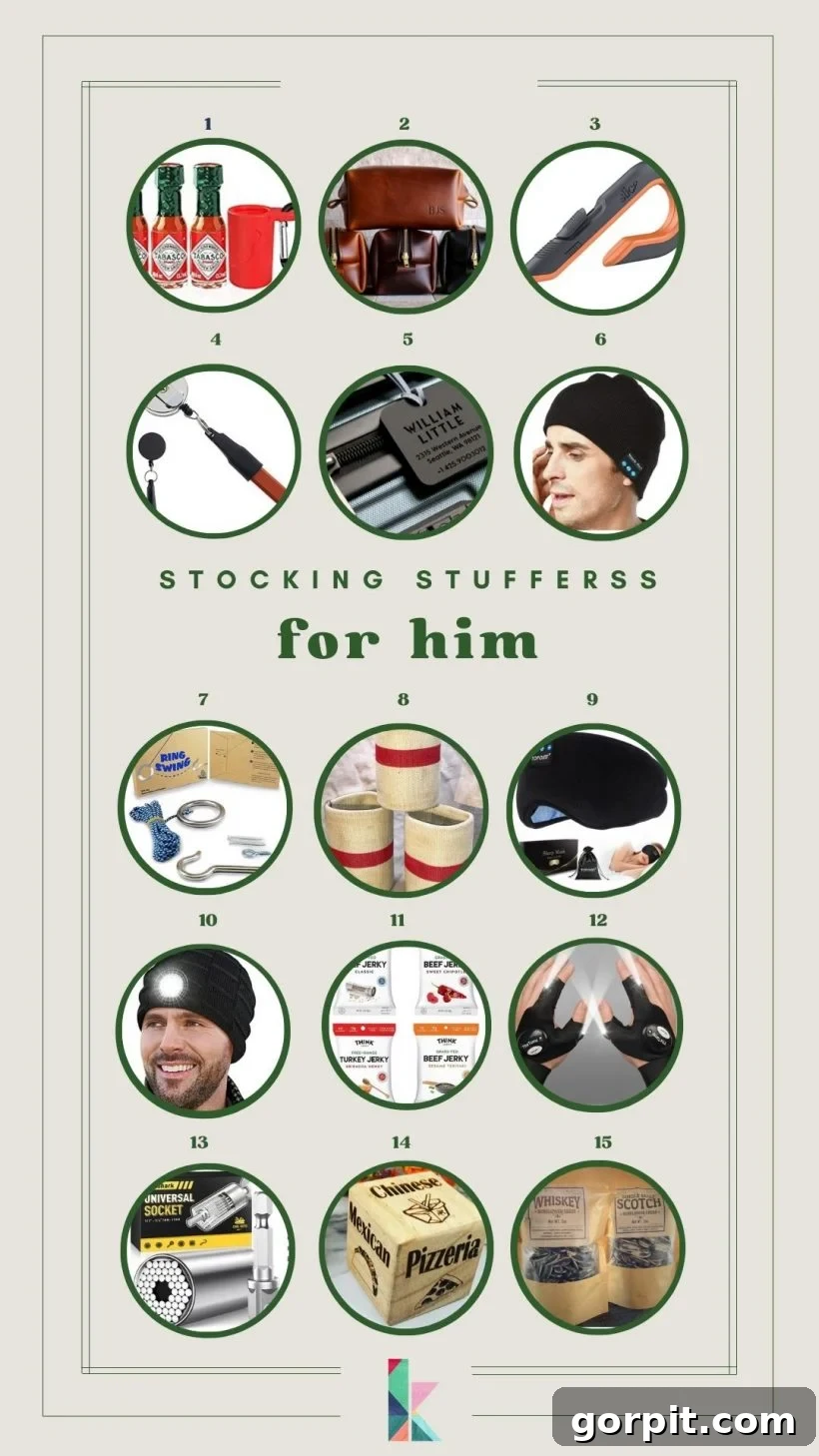 Awesome stocking stuffers for him this holiday season