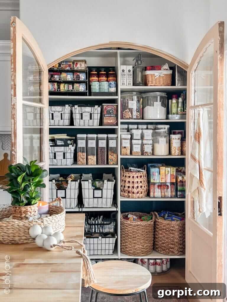 Unlock Your Pantry's Full Potential 12 pantry with beautiful refinished doors