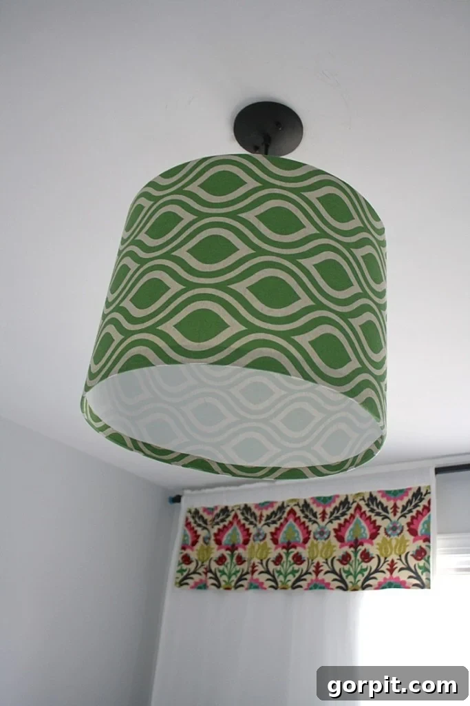 Craft Your Own Pendant Light 15 The new pendant light illuminates the craft room, demonstrating improved brightness and aesthetic appeal.