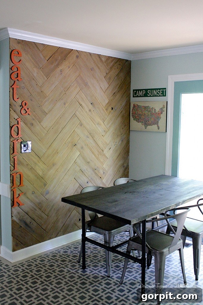 AMAZING! Do you have badly damaged wood floors that you can afford to refinish? This is a great option! Love the look of these stenciled floors! Check out the full tutorial by Designer Trapped in a Lawyer's Body.