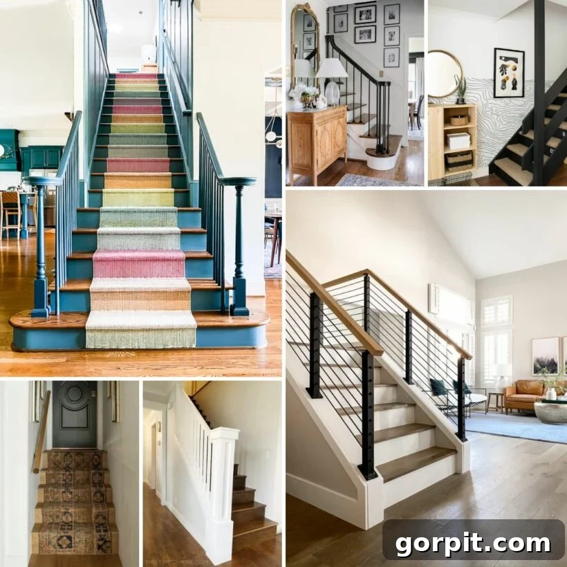 Creative DIY Staircase Transformations 2 Inspiring DIY Staircase Makeover Ideas