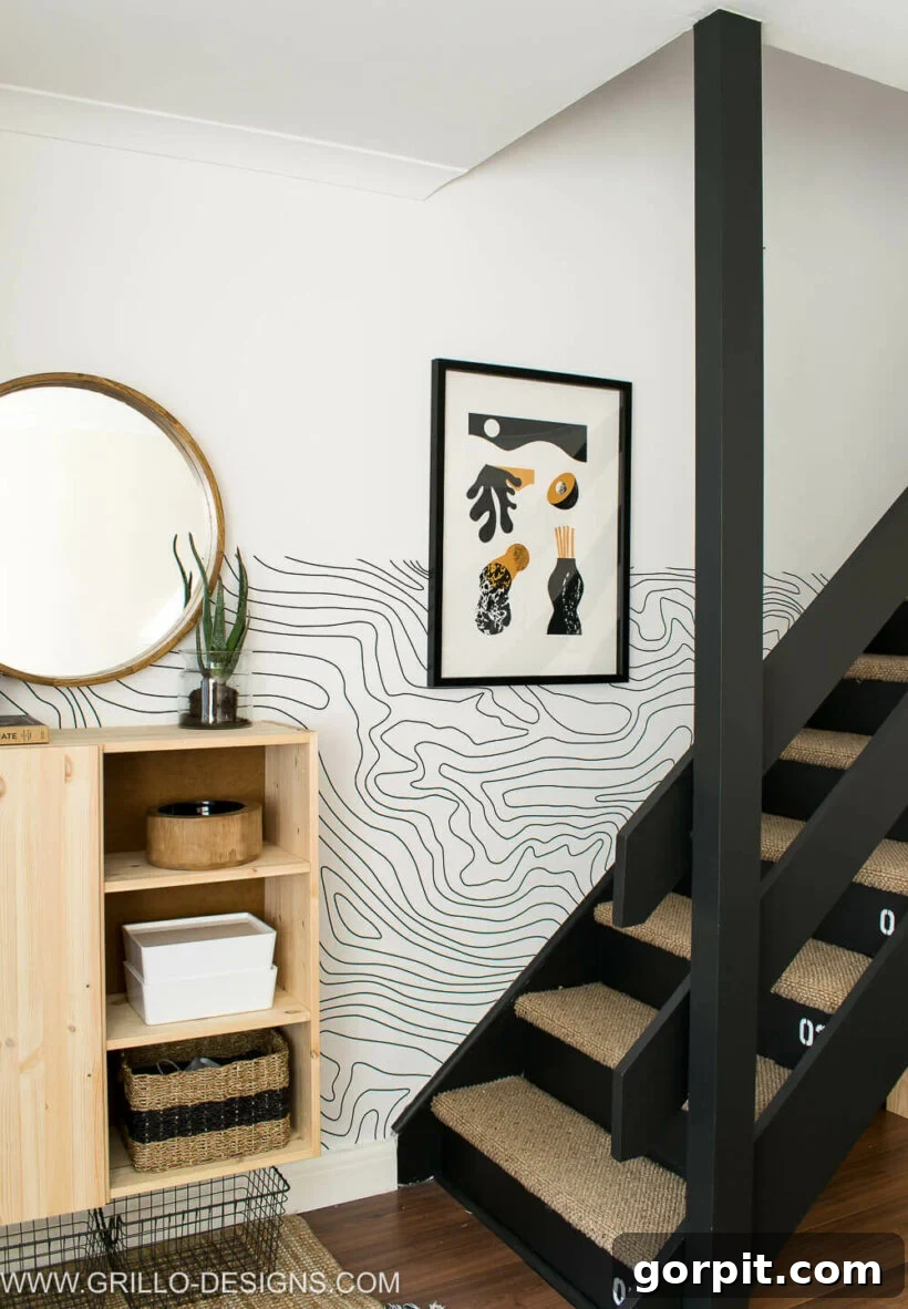 Creative DIY Staircase Transformations 11 modern floating stairs makeover with carpet runner
