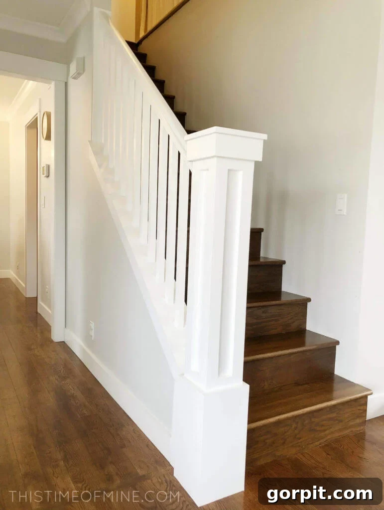 Creative DIY Staircase Transformations 14 staircase makeover with updated balusters and hidden newell post