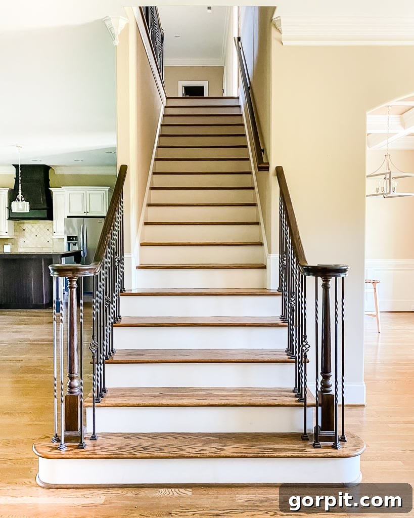 Creative DIY Staircase Transformations 4 staircase before DIY makeover