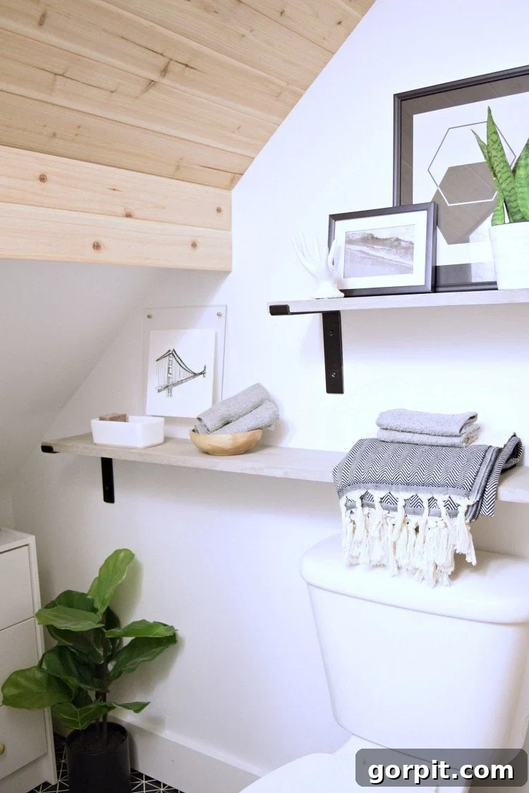 floating concrete shelves