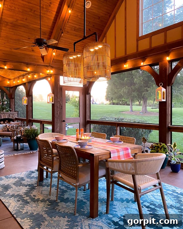 Keep Your Outdoor Rug Spotless All Season 3 outdoor dining area with rug