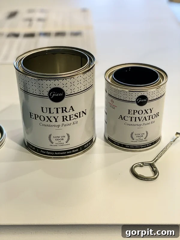 Painted Countertops The Long Haul Report 4 Photo of Giani countertop epoxy resin topcoat kit