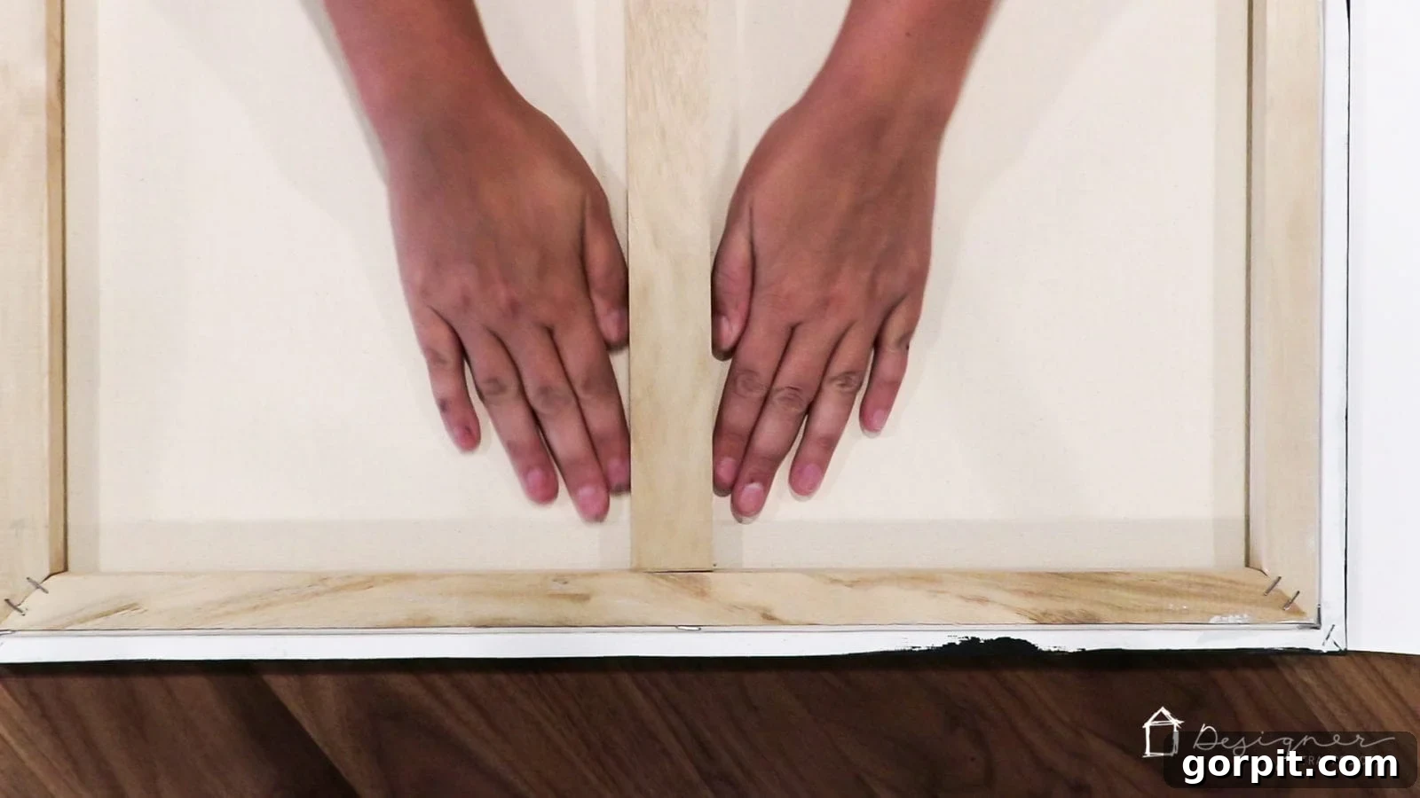 Placing a photo print onto a Mod Podge coated canvas