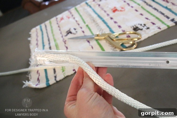 Homemade Hammock Lounger 14 Handy tool for guiding rope through hammock chair fabric channels