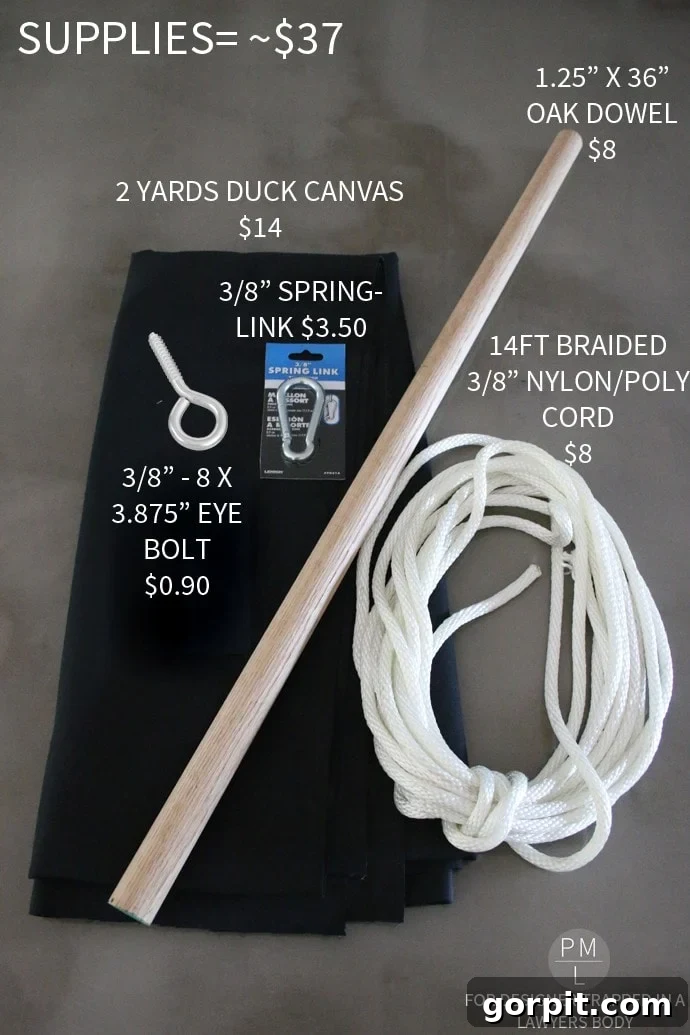 Homemade Hammock Lounger 5 All the materials you need to build your DIY hammock chair