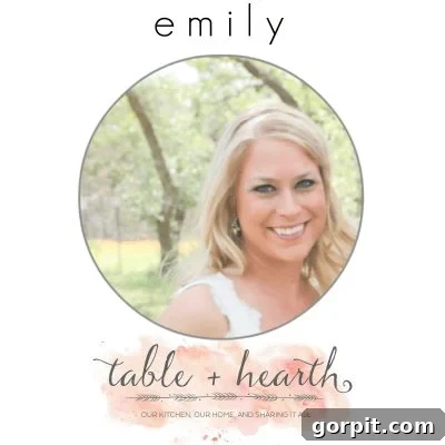 Emily from Table and Hearth, DIY home decor blogger
