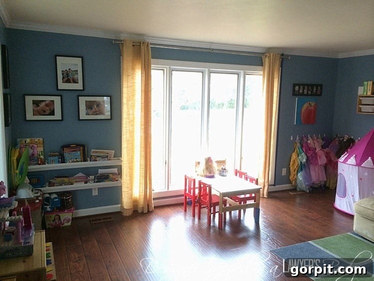 Playroom storage issues with overflowing bins and inaccessible toys