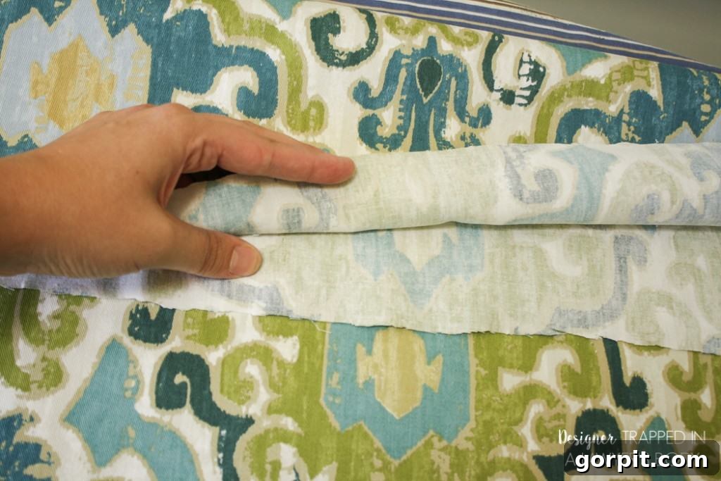 Easy DIY Curtains 4 Measuring and cutting fabric for DIY curtains. Learn how to get perfectly sized panels for your custom home decor project.