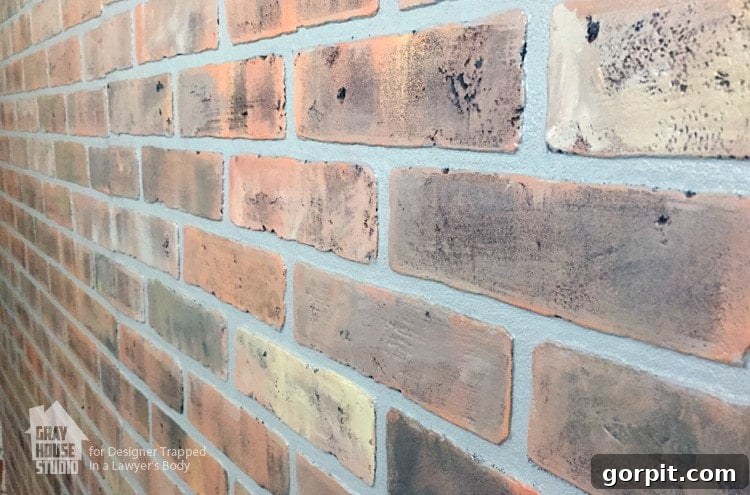 Layering Accent and Highlight Colors for Realistic Faux Brick