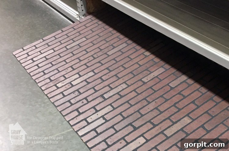 Transforming Embossed Faux Brick Paneling